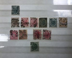 Red Stock Book With Old Stamps  Of Austria Very Clean