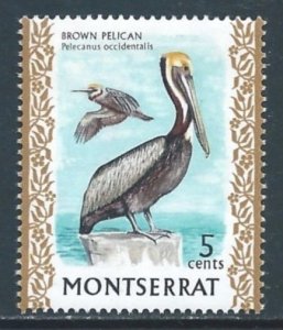 Montserrat #235a NH 5c Brown Pelican - Wmk. 314 Uprt.