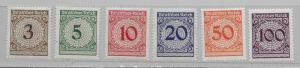 Germany 323-28 Numeral set MH