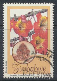 Zimbabwe SG 918  SC# 750 Used  Indigenous Flowering Trees   see detail and scan