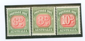 Australia  #J91-J93 Unused Single