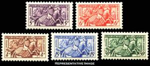 Monaco Scott 328-332 Mint never hinged.