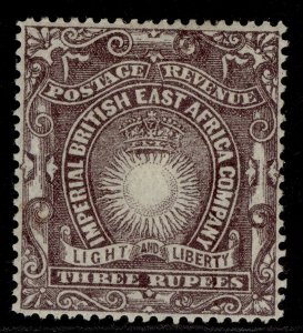 BRITISH EAST AFRICA QV SG17, 3r slate-purple, M MINT. Cat £15. 