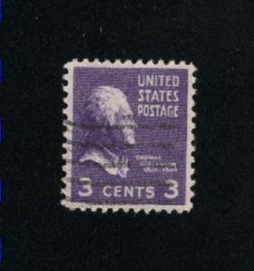 USA #807  6 used 1938 -1954 PD .08