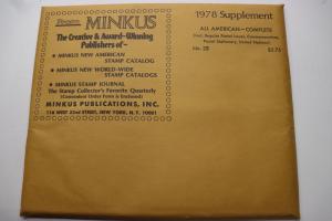 Minkus US Commemorative Postal Stationery card envelopes cut squares Supplement