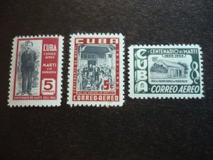 Stamps - Cuba - Scott# C79-C86,C88-C89 - Mint Hinged Partial Airmail Set of 10