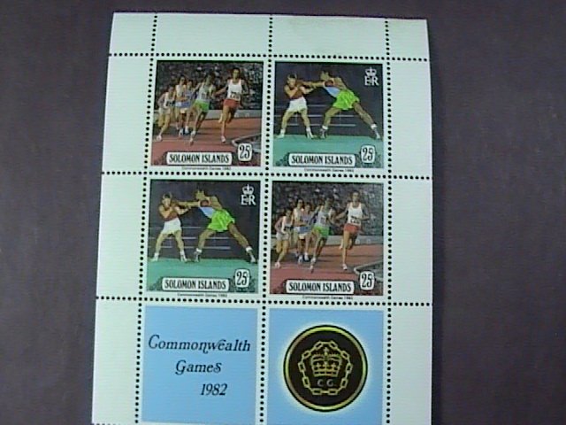 SOLOMON ISLANDS # 475-476-MINT/NEVER HINGED----MINI-SHEET OF EIGHT------1982