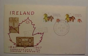 IRELAND 236-2 2 DIFF COLORS USED 1 FDC