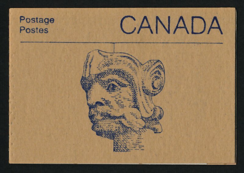 Canada 1187a Booklet BK96a Carved Head Cover MNH Parliament Buildings