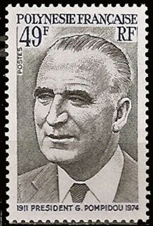 Scott #287 Georges Pompidou MNH