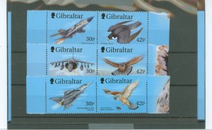 Gibraltar #809-811a/812a/813a/  Single (Complete Set)