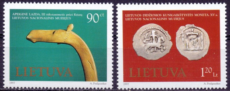 Lithuania. 1997. 645-46. museum exhibits. MNH.