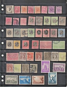 Serbia Collection  19th Century to 1940's (1879-1943) 65 Mostly Used  stamps