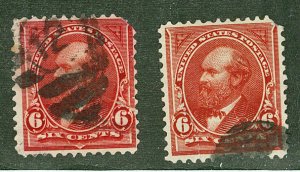 Scott 282 6c Garfield Bureau Issue Used Two Copies Cat $13