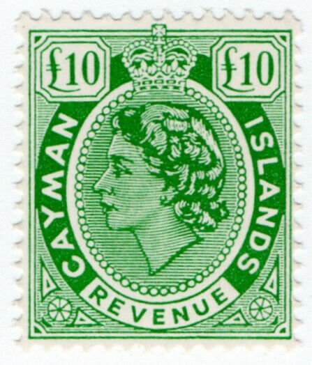 (I.B) Cayman Islands Revenue : Duty Stamp £10