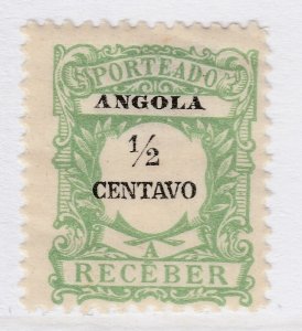 Portugal Angola Postage Due 1904 1/2r MH* Stamp A21P10F4876-