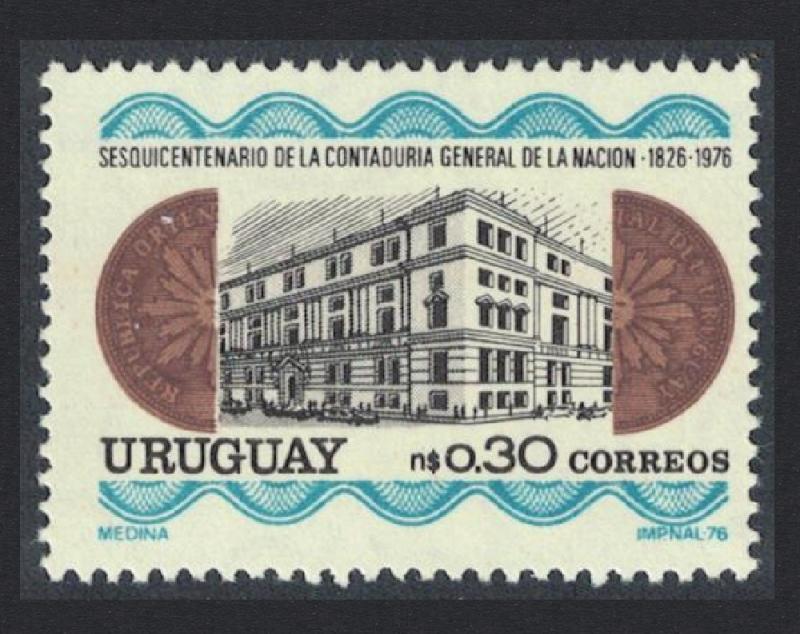 Uruguay 150th Anniversary of State Accounting Office SG#1652