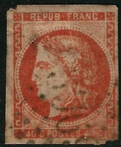 France #47 Used F-VF w/pulled corners & hr....Chance to bid on a real Bargain!