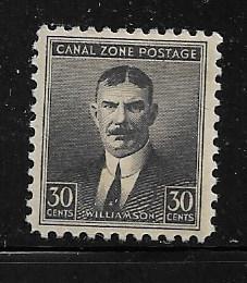 CANAL ZONE  113 MINT HINGED WILLIAMSON STAMP