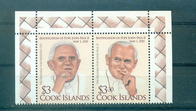 Cook Is. - Sc# 1401. 2012 Pope John Paul II. MNH. $10.00.