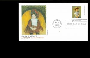 2003 FDC Mary Cassatt Paintings Co;lumbus OH