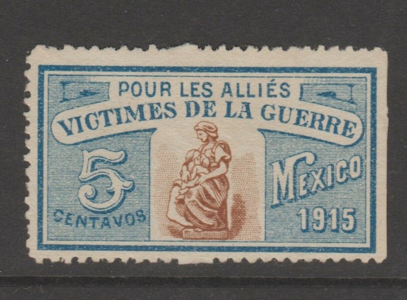 Mexico Cinderella Revenue Fiscal stamp 2-22  