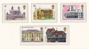 SA21d Great Britain 1975 European Monument Protection Year mint stamps