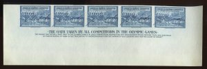 ALF LANDON KANSAS GOVERNOR & PRESIDENTIAL CANDIDATE SIGNED 1940 OLYMPIC STAMPS