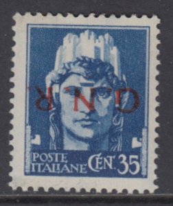 ITALY RSI n.476a cv 1900$ MNH** Signed Diena - Variety Inverted Overprint