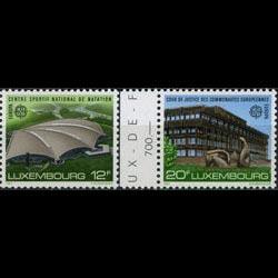 LUXEMBOURG 1987 - Scott# 769-70 Europa-Stadium Set of 2 NH