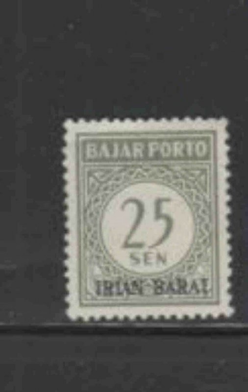 INDONESIA- WEST IRIAN #J4 1963 25s POSTAGE DUE OVPRT. MINT VF NH O.G