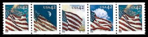 PCBstamps  US #4228/4231 CPS $2.10(5x42c)Flags, (#S1111), MNH, (3)