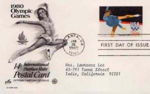 United States, First Day Cover, Olympics, Georgia
