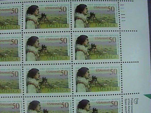 U.S.# C131-MINT/NEVER HINGED-PANE OF 50---PRE-COLOMBIAN AMERICA--AIR-MAIL---1991