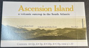 ASCENSION ISLAND # SB3B-MINT/NEVER HINGED-COMPLETE YELLOW COVER BOOKLET-1981