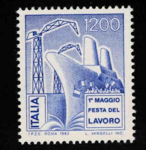 Italy Scott 1554 MNH** Ship stamp at Lavoro docks
