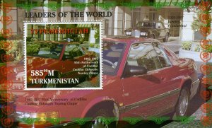 Turkmenistan 1997 CADILLAC Anniversary s/s Perforated Mint (NH)