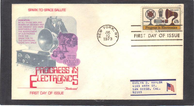 Fleetwood 1502 15c Electronics FDC (Cachet-Label/A) CV42227