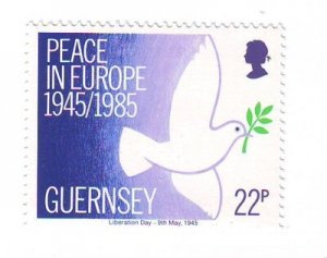 Guernsey Sc 313 1985 40th Anniversary Liberation stamp  mint NH