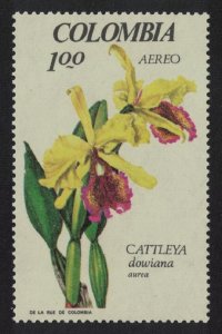Colombia Orchid 'Cattleya dowiana' 1967 MNH SG#1194