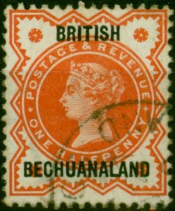 Bechuanaland 1888 1/2d Vermilion SG9 Fine Used (2)