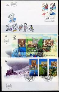 ISRAEL SELECTION OF 21  DIFFERENT  1998  UNADDRESSED CACHETED  FIRST DAY COVERS