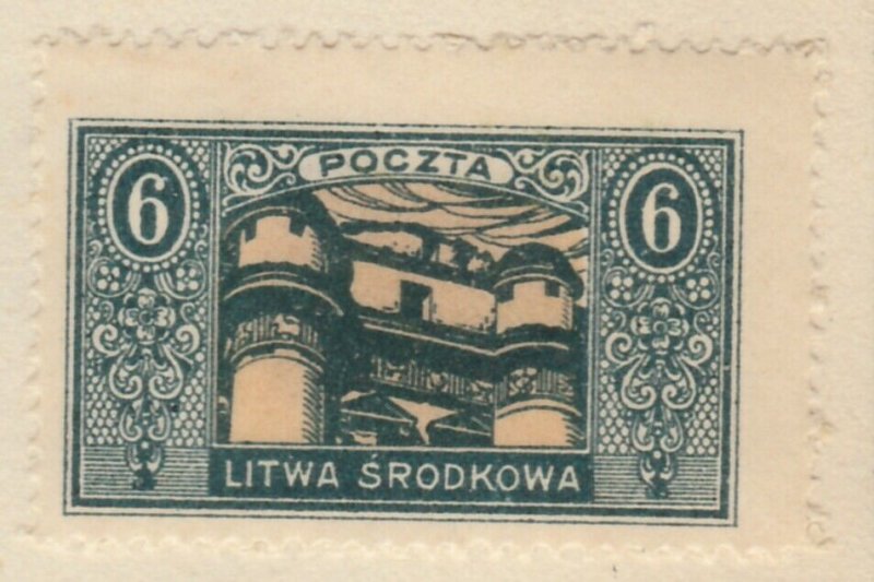 Central Lithuania Mittellitauen Lituanie Lituania 1921 6m MH* A8P11F118