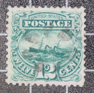 Scott 117 12 Cents Steamship Used Nice Stamp SCV $130.00
