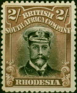 Rhodesia 1918 2s Black & Brown SG273 Fine MM (9)