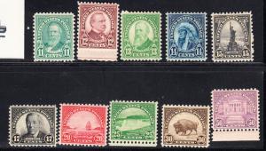 USA # 692-701 Mint NH