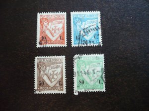 Stamps - Mozambique - Scott# 257-259, 262 - Used Partial Set of 4 Stamps