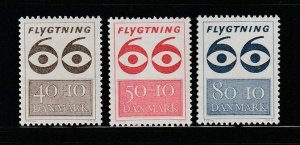 Denmark B37-B39 Set MNH Refugees 66