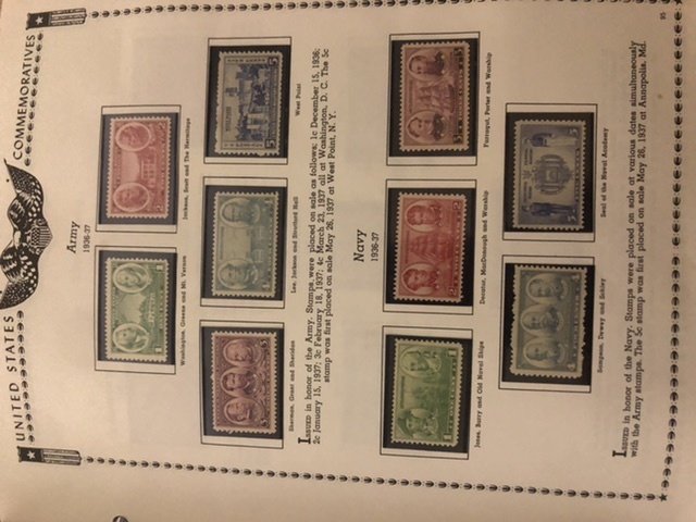 The All American Stamp Album Mint Stamps Very Nice Starts At 1933 Almost Full