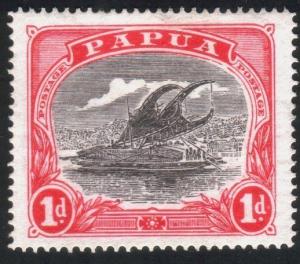 PAPUA 1916-31 1d Lakatoi SG94 fine mint....................................88782